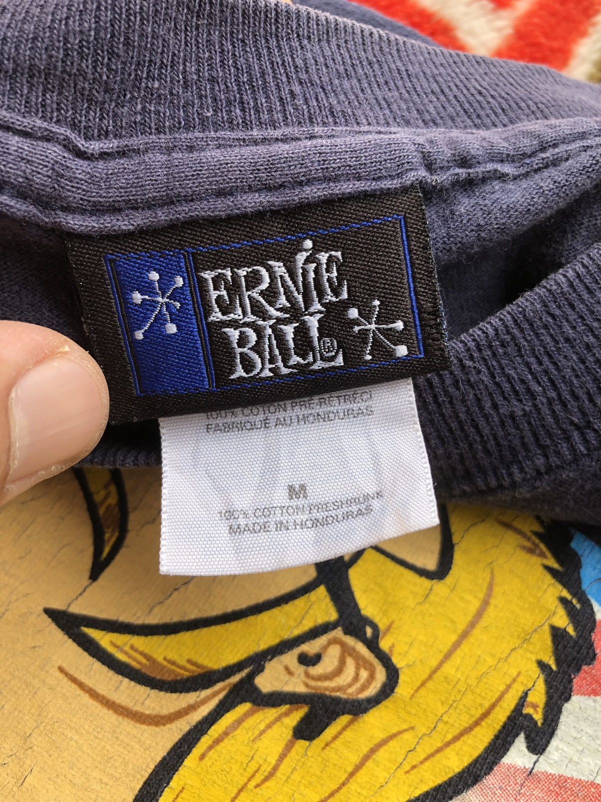 WCW/nWo Vintage 90’s Ernie Ball The Mullet Rock and Roll Shirt Tee Size US M / EU 48-50 / 2 - 8 Thumbnail