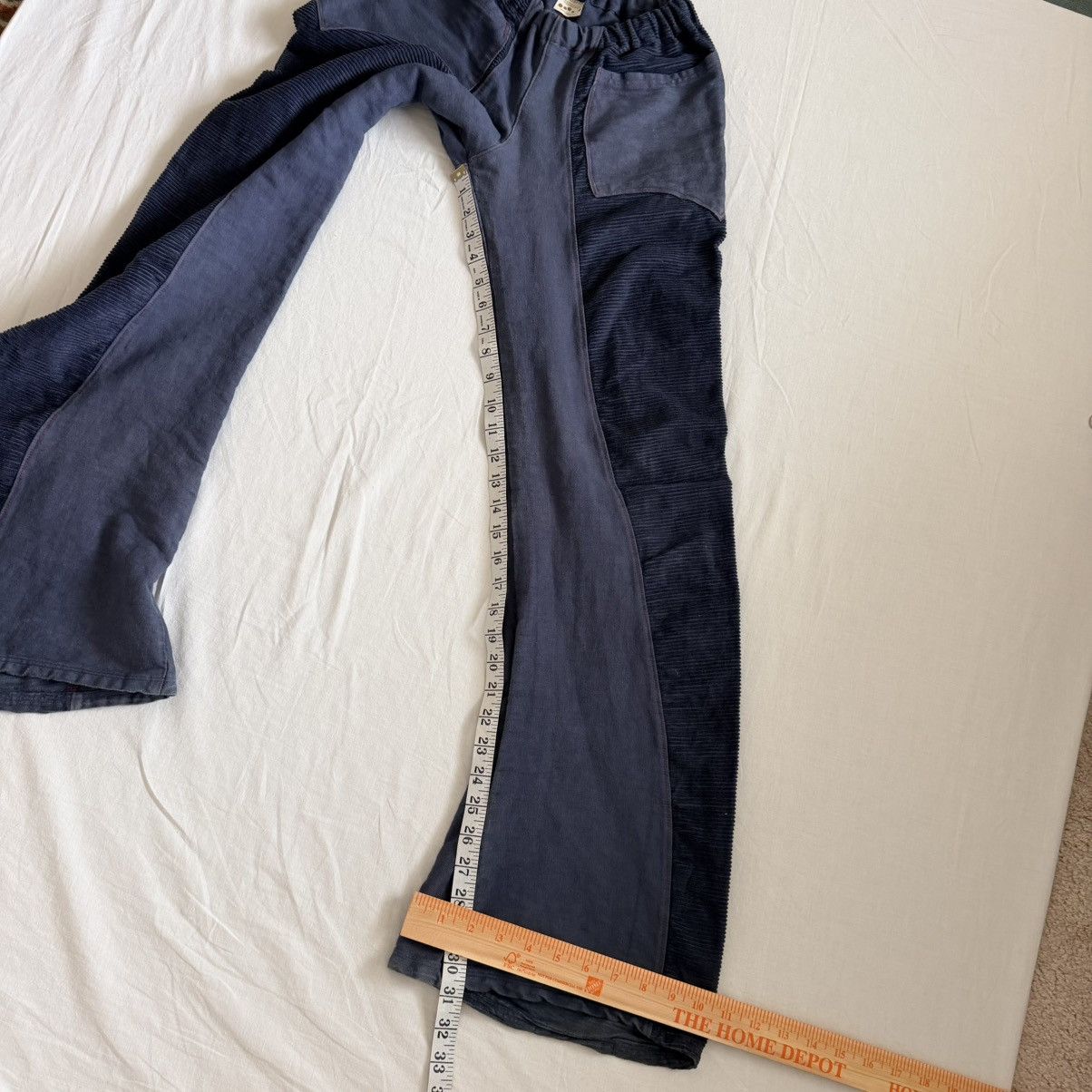 Other Patchwork Corduroy Denim Low Rise Flare Pants Avant Garde Size 25" / US 0 / IT 36 - 8 Thumbnail