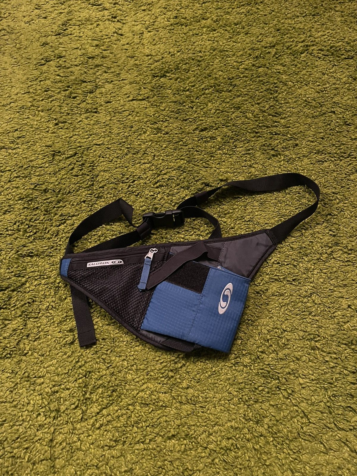 Salomon gorpcore style sling waist bag bottle holder