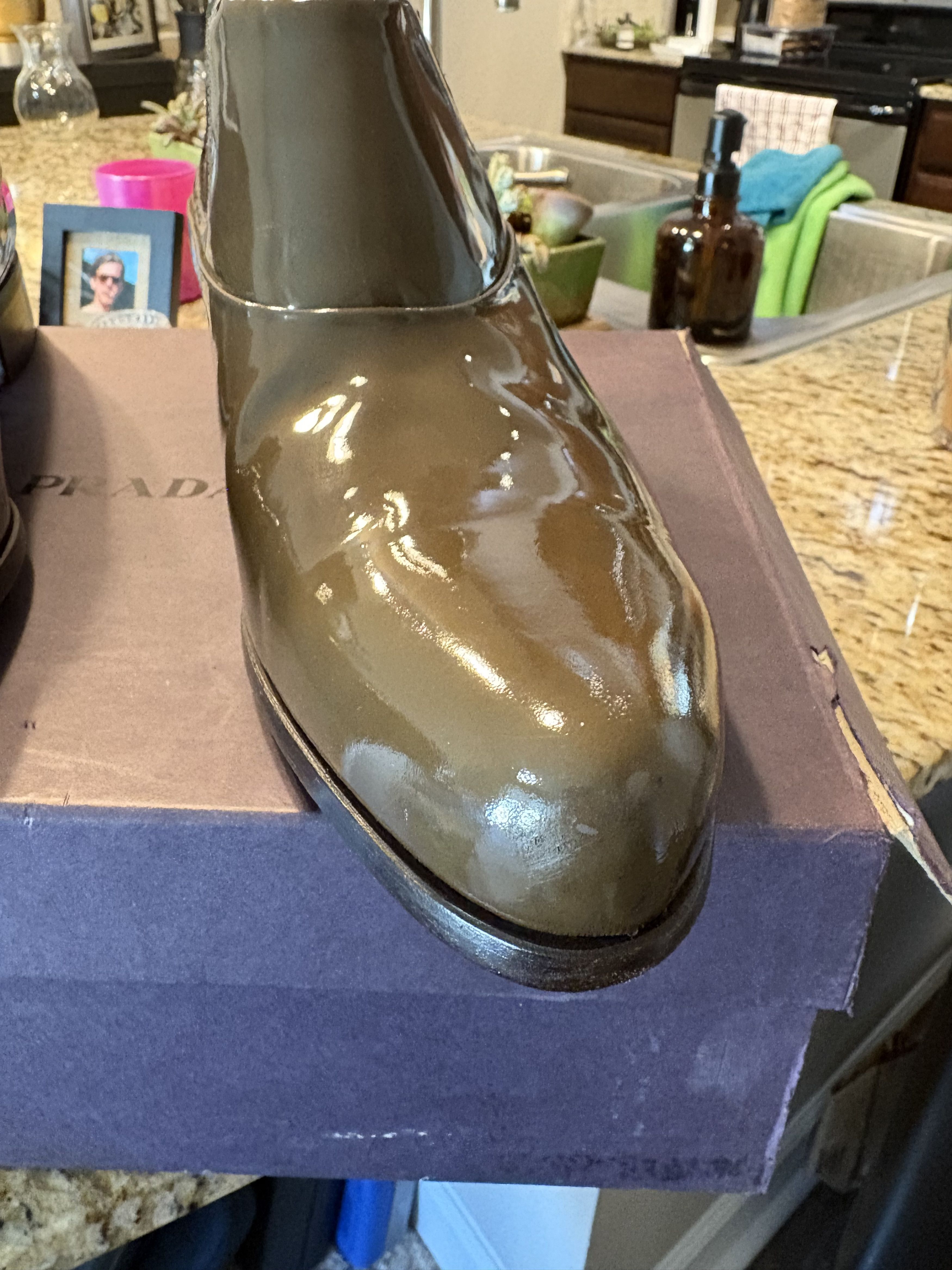 Patent Leather Ankle Boot