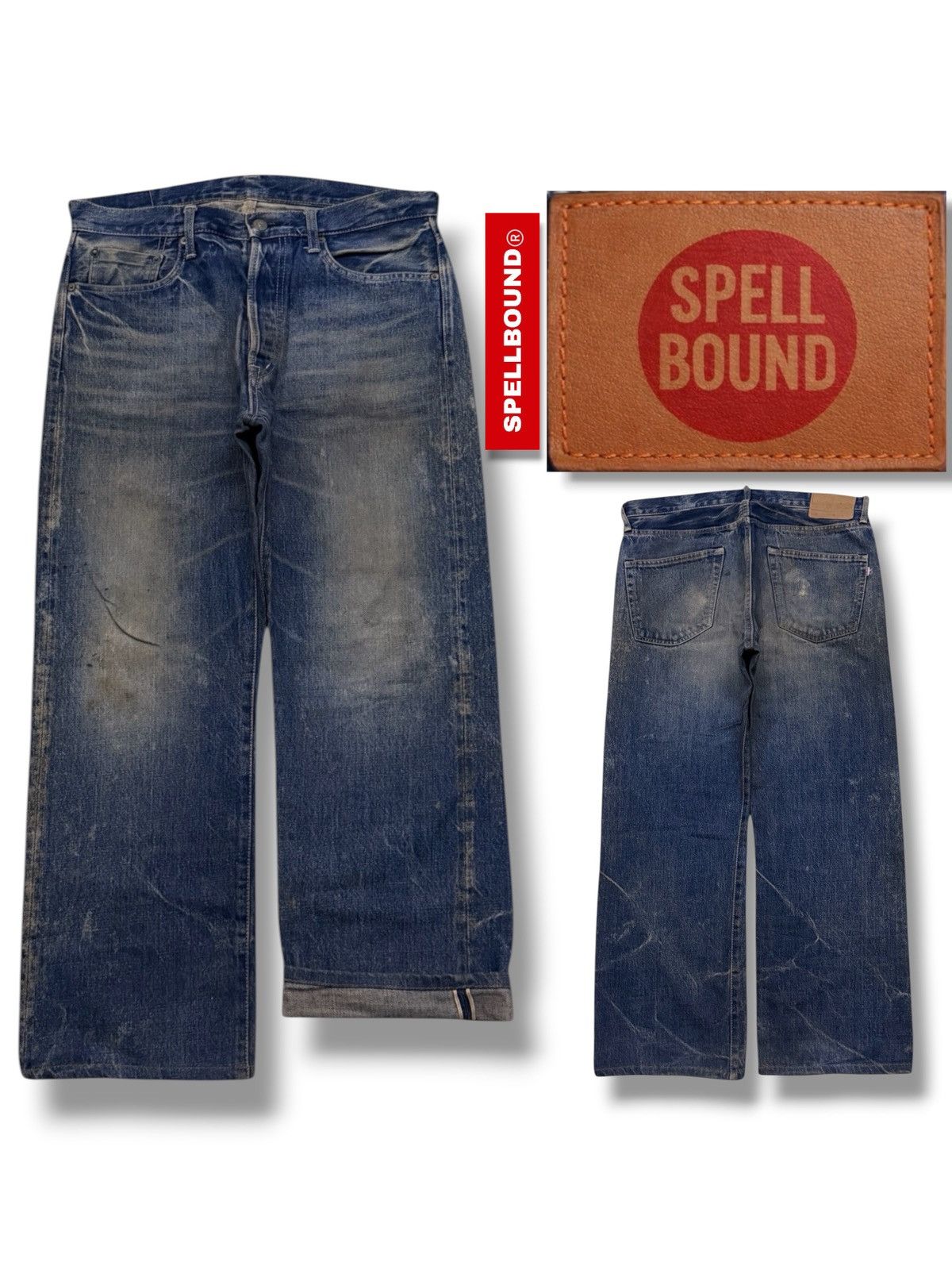 Spellbound Vintage 90s Spellbound By Domingo Co.Ltd Japanese Denim W33 Size US 33 - 1 Thumbnail