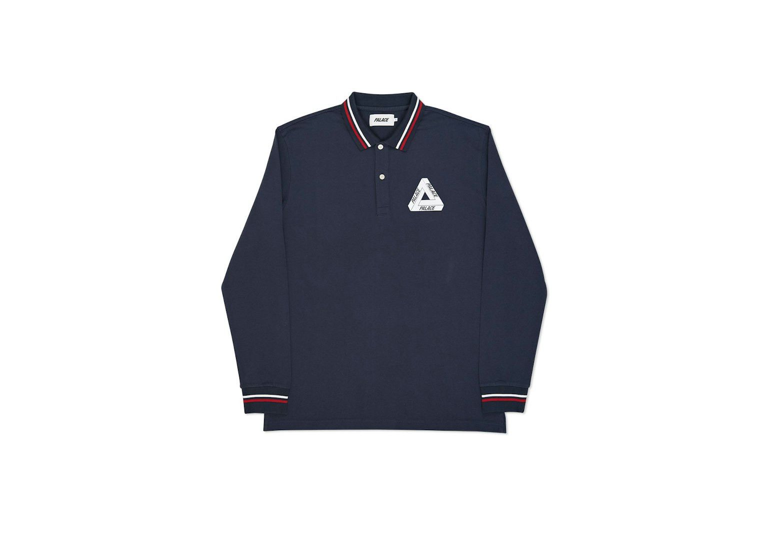 Palace 2016 Palace Tri-Ferg Polo Longsleeve - Triferg Tri Navy Size US M / EU 48-50 / 2 - 1 Thumbnail