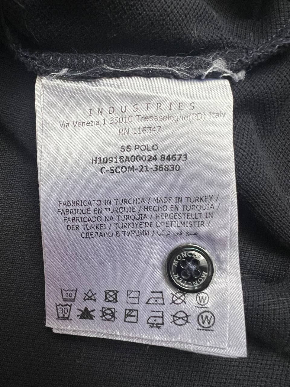 Moncler Moncler SS Dark Blue Polo Shirt Size US L / EU 52-54 / 3 - 8 Thumbnail