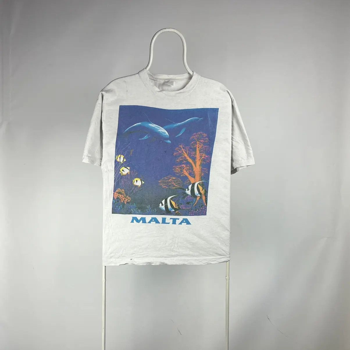 Band Tees Vintage Malta Tshirt Dolphin size Large Size US L / EU 52-54 / 3 - 1 Thumbnail