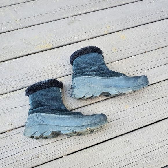 SOREL Sorel Snow Angel Black Suede Leather Faux Fur Zip Snow Winte Size US 9.5 / IT 39.5 - 4 Thumbnail