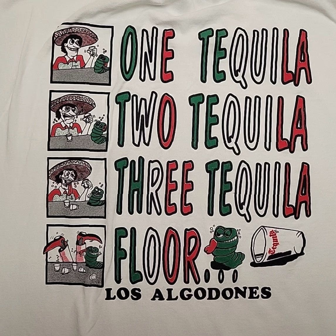 Vintage VINTAGE Los Algodones Mexico Shirt Mens XL White Tequila Graphic Tourist Retro Shirt Mens XL White Tequila Graphic Tourist Retro Size US XL / EU 56 / 4 - 5 Thumbnail