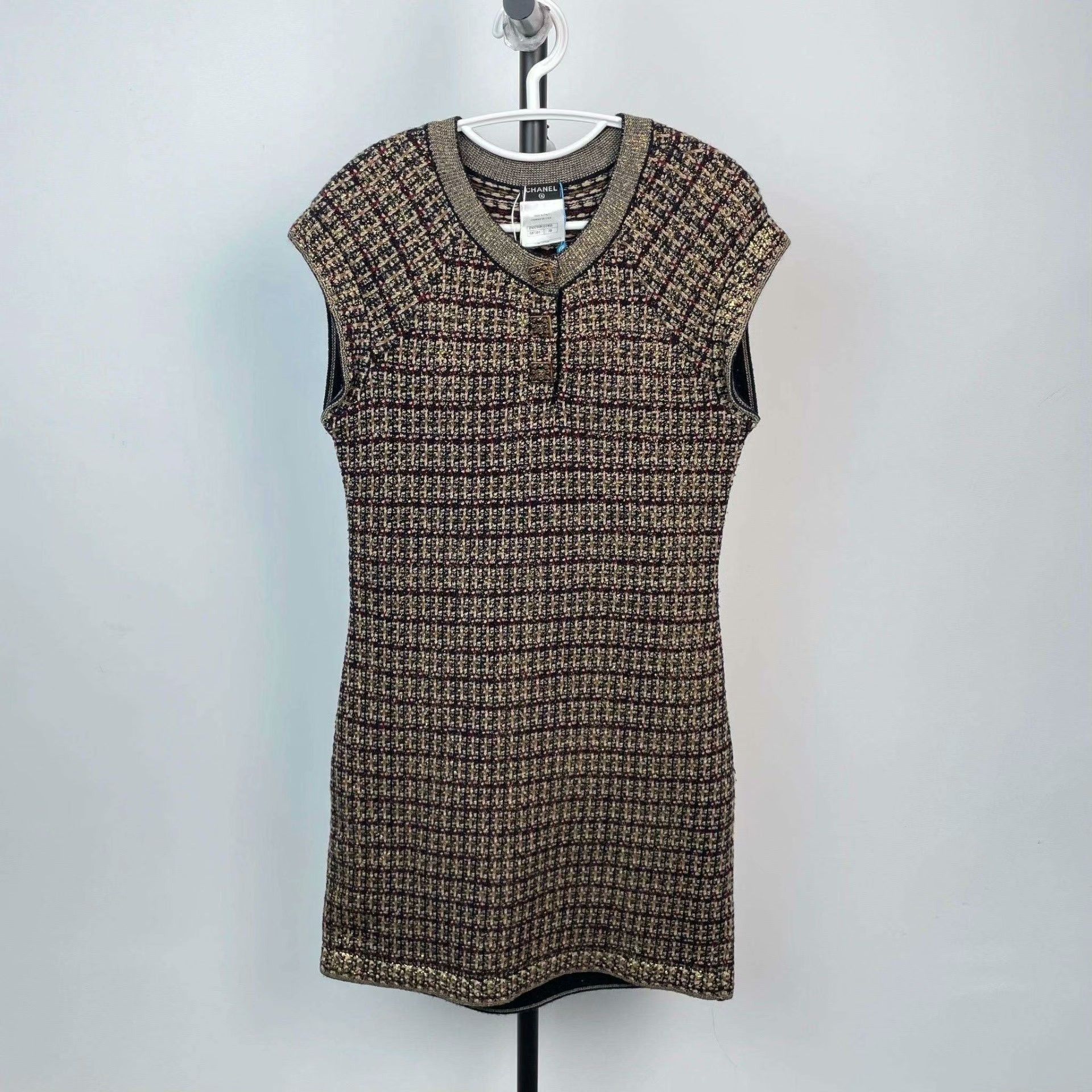 Chanel Chanel Knit Black Dress S Women Size S / US 4 / IT 40 - 1 Thumbnail