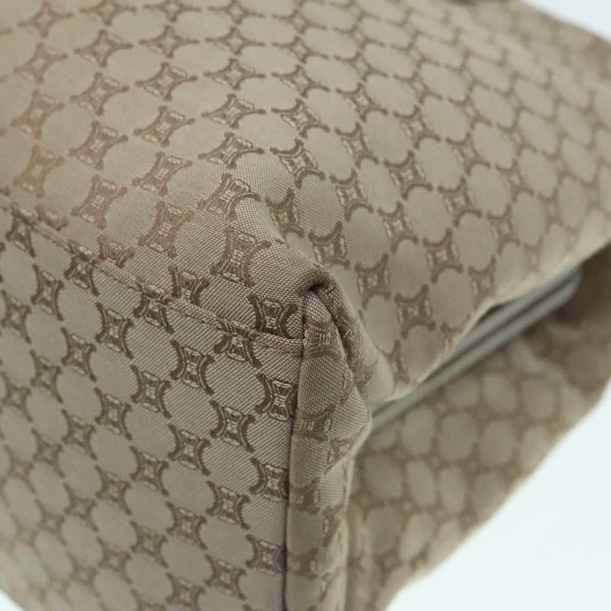 Celine CELINE Macadam Canvas Shoulder Bag Beige Gold Size ONE SIZE - 16 Thumbnail