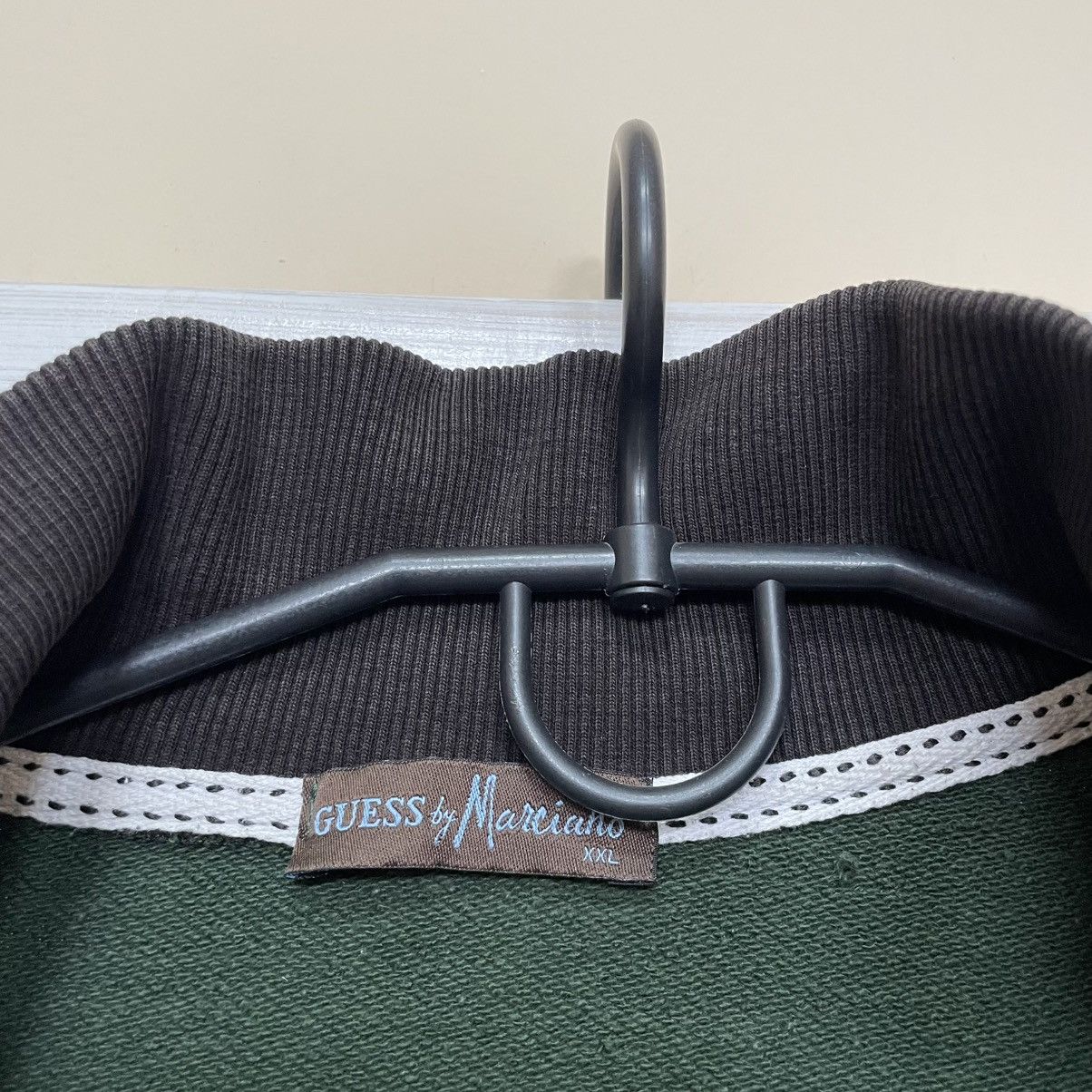 Georges Marciano × Guess × Vintage 80s Guess Marciano green zip sweatshirt bomber jacket Size US XL / EU 56 / 4 - 2 Thumbnail