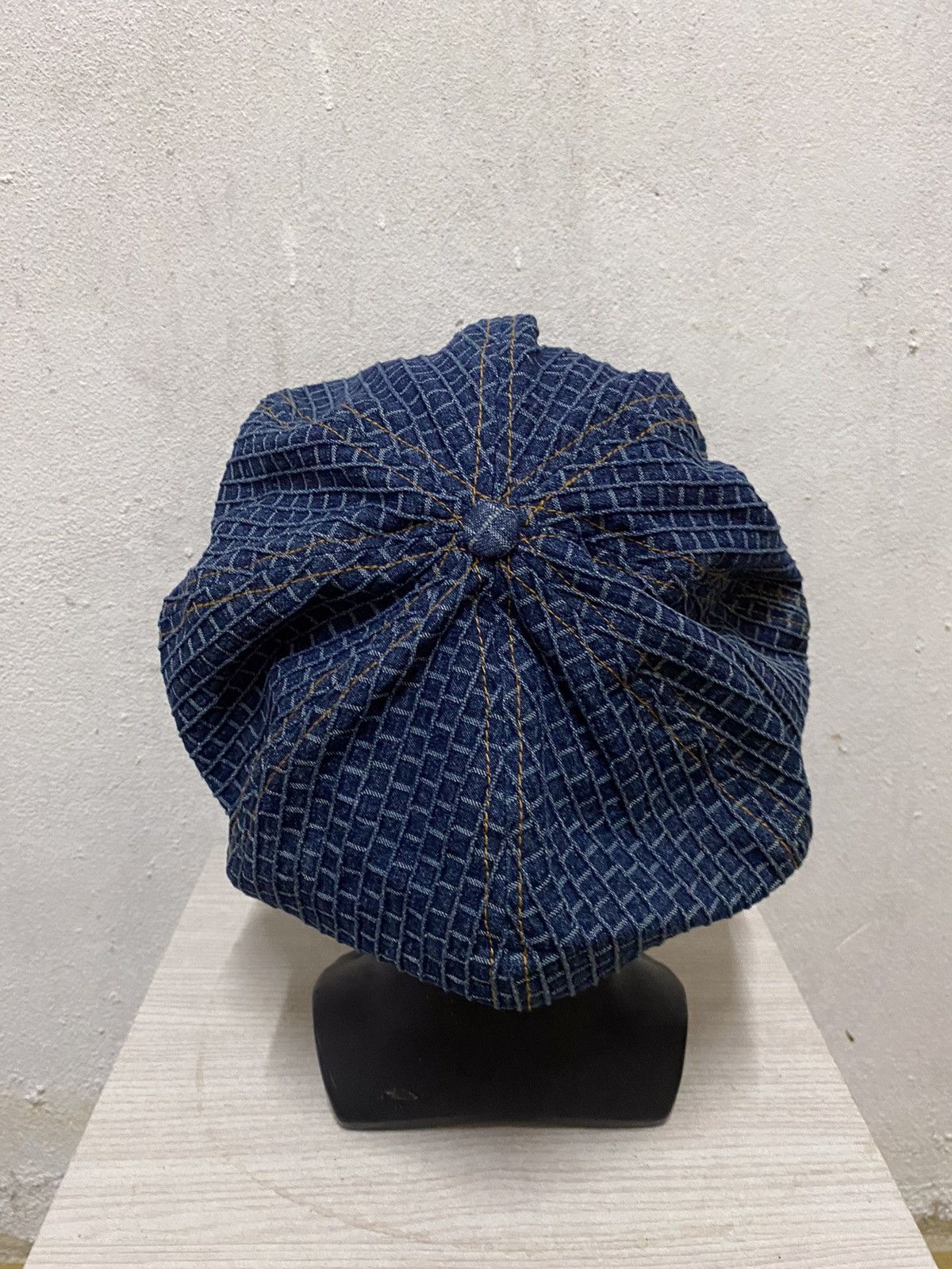 Indigo × Japanese Brand Japanese Brand Indigo Design Beret Hat Size ONE SIZE - 4 Thumbnail