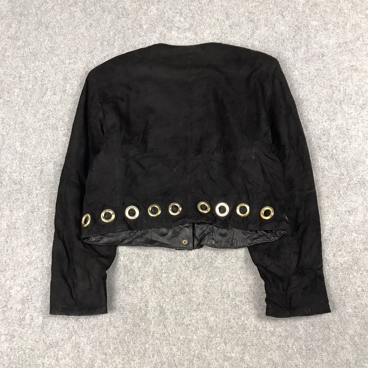 If Six Was Nine × Otto 💀OTTO LEATHER SNAP BUTTON CROPPED JACKET Size S / US 4 / IT 40 - 8 Thumbnail