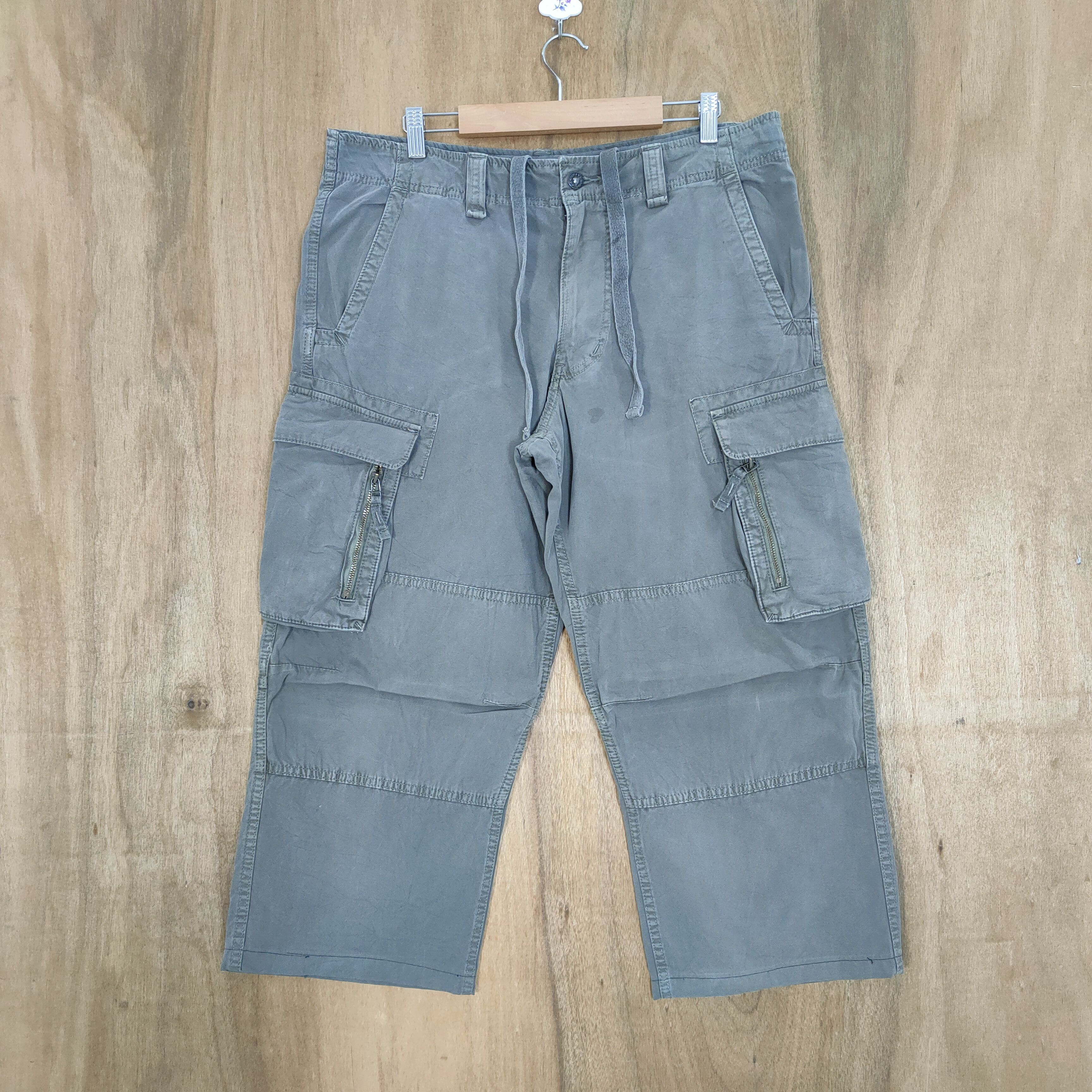 Japanese Brand × StraightFaded VINTAGE JAPANESE FADED CARGO PANTS Size US 36 / EU 52 - 1 Thumbnail
