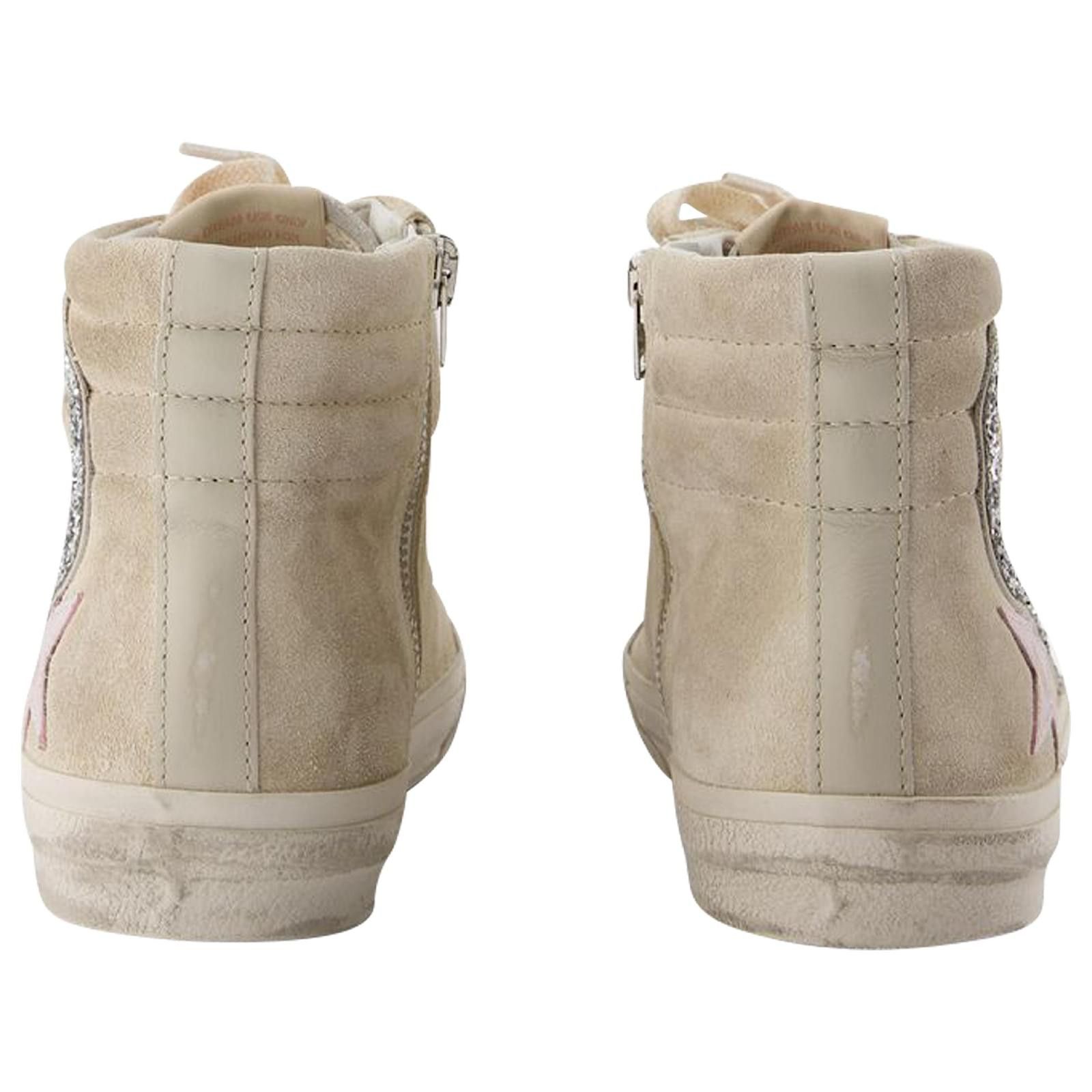 Golden Goose o1s22i1n0824 Hi-Top Sneakers in Beige Size US 6 / IT 36 - 3 Thumbnail
