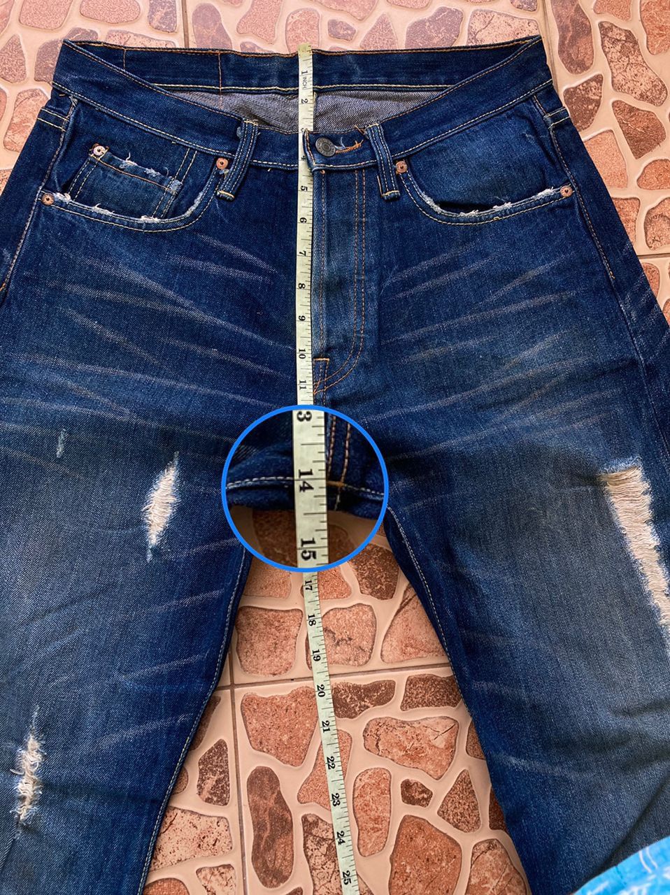 Studio D'Artisan Distressed Denim By Studio D,Artisan Size US 31 - 12 Thumbnail