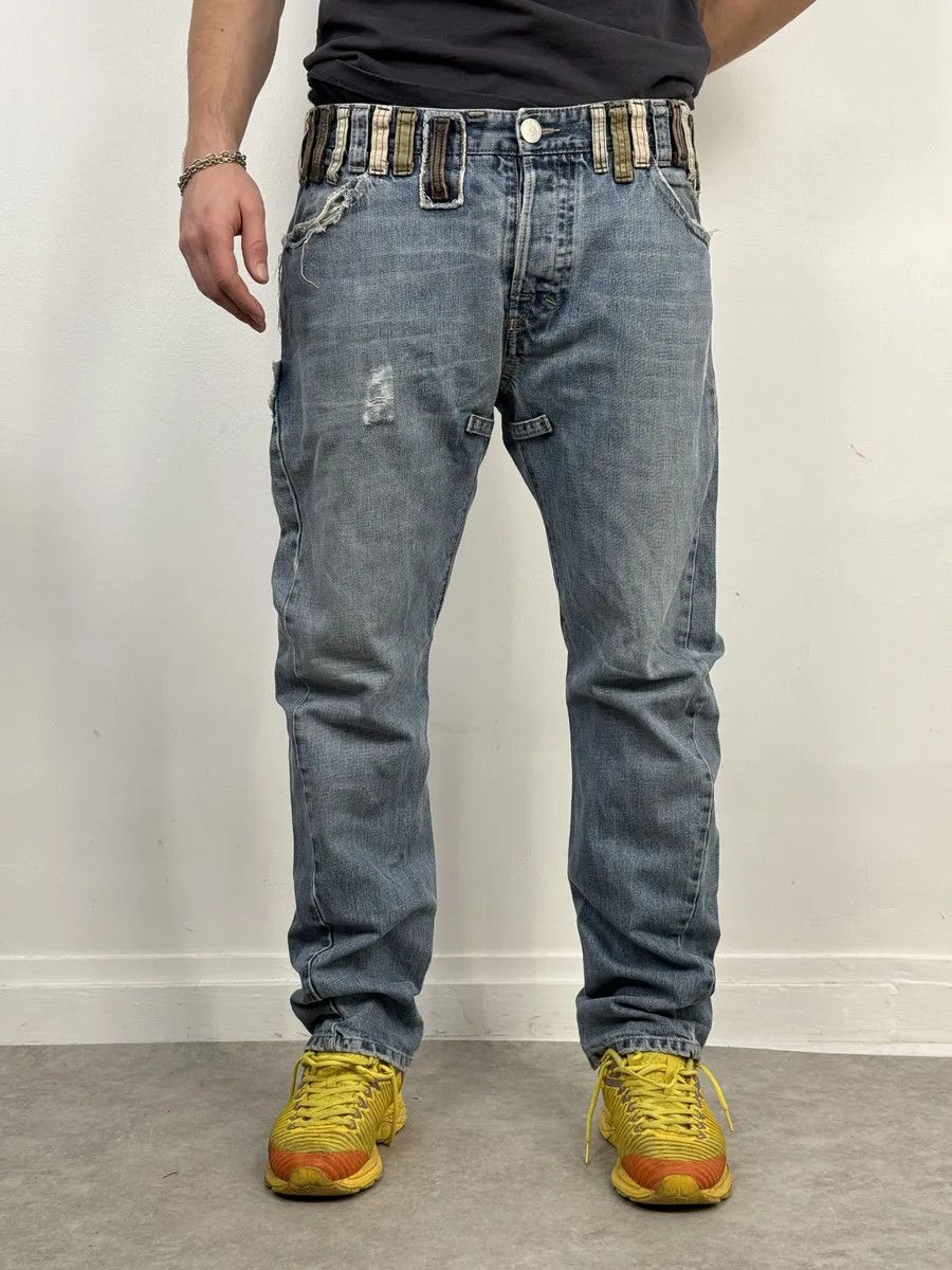 Dsquared2 SS2005 Dsquared2 Multi Belt Loops Blue Slim Denim Jeans Size US 36 / EU 52 - 6 Thumbnail