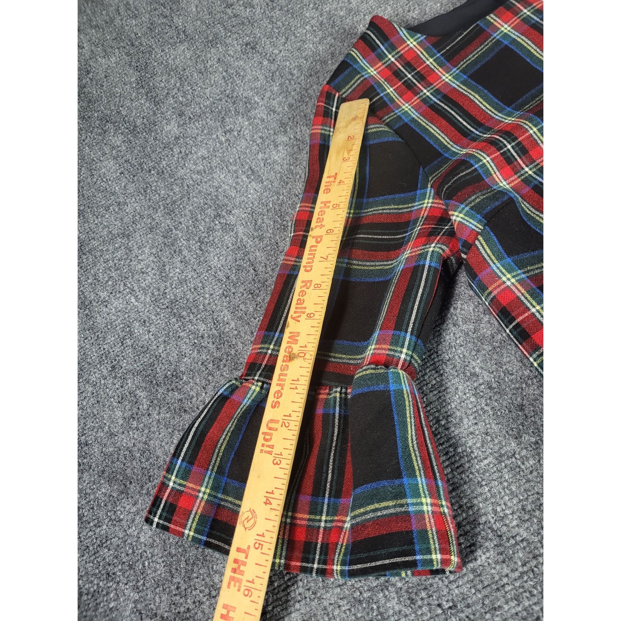 Vineyard Vines Vineyard Vines Jolly Plaid Greenwich Flutter Sleeve Shift Dr Size S / US 4 / IT 40 - 4 Thumbnail