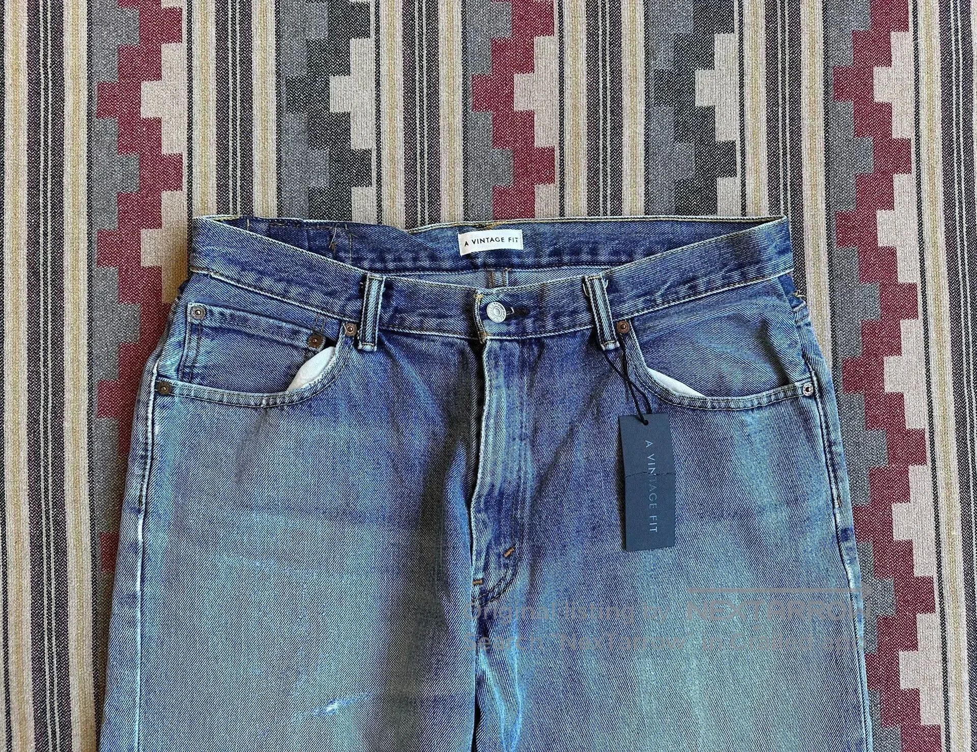 Levi's Blue Denim Jeans with Distressed Hem. Size US 30 / EU 46 - 3 Thumbnail