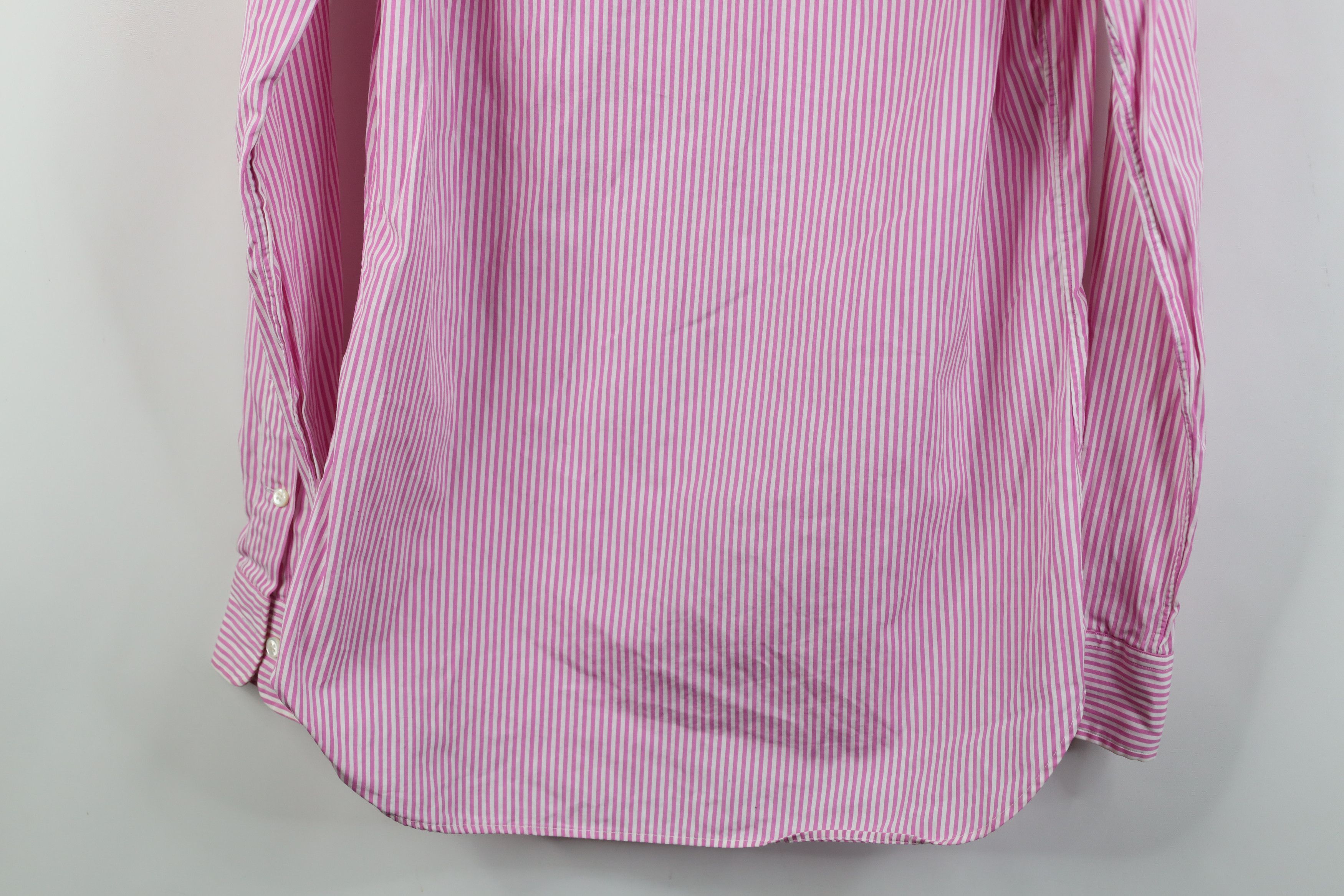 Ralph Lauren Vintage 90s Ralph Lauren Striped Collared Button Shirt Pink Size US M / EU 48-50 / 2 - 13 Thumbnail