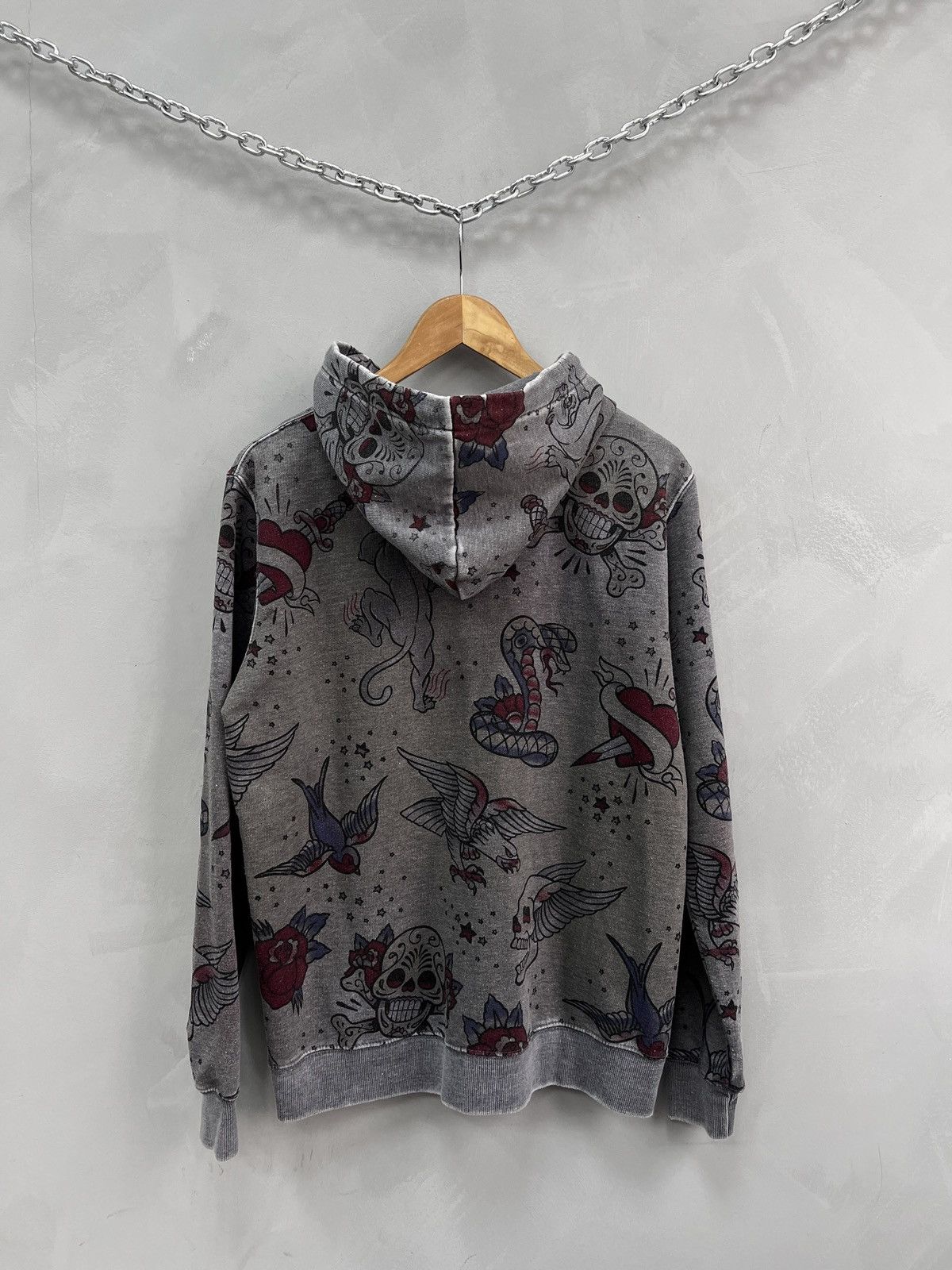 Affliction Vintage japanese hoodie edhardy style y2k rare hype Size US M / EU 48-50 / 2 - 5 Thumbnail