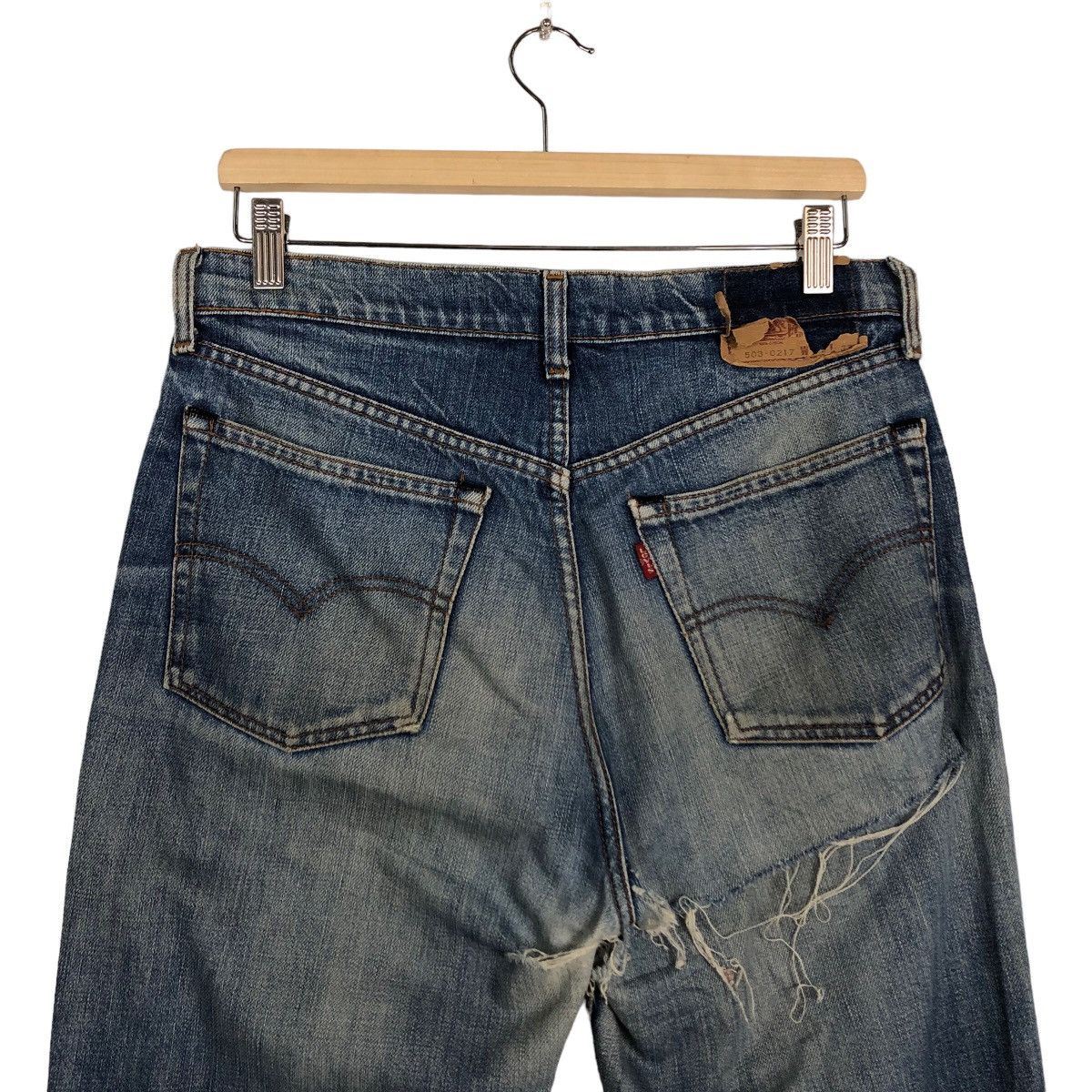 Levi's Made & Crafted 🔥90’s Vintage Levi’s Denim Jeans Distressed Denim Size US 32 / EU 48 - 8 Thumbnail