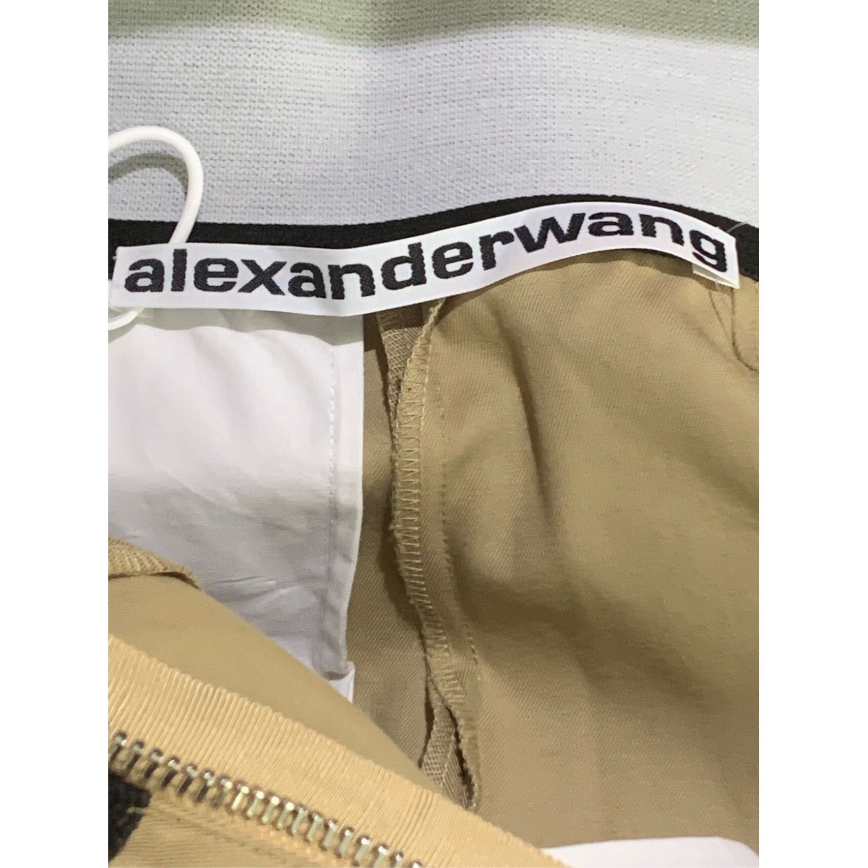 Alexander Wang Alexander Wang Womens Beige High-Waisted Straight-Leg Pants Size 25" / US 0 / IT 36 - 5 Thumbnail