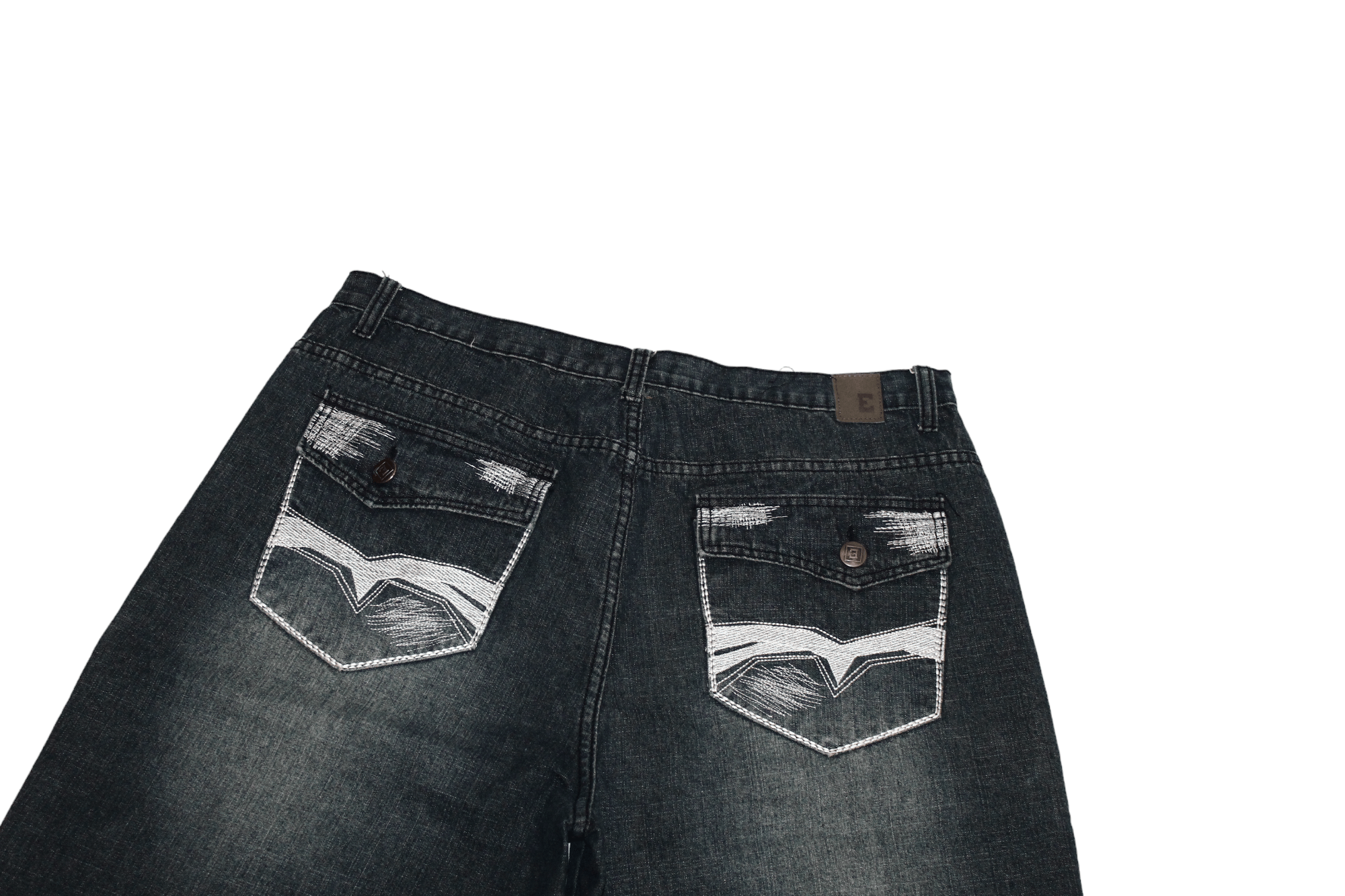 Enyce 🔥90's VTG ENYCE OG Rap Baggy Faded Denim Shorts Size US 38 / EU 54 - 12 Thumbnail
