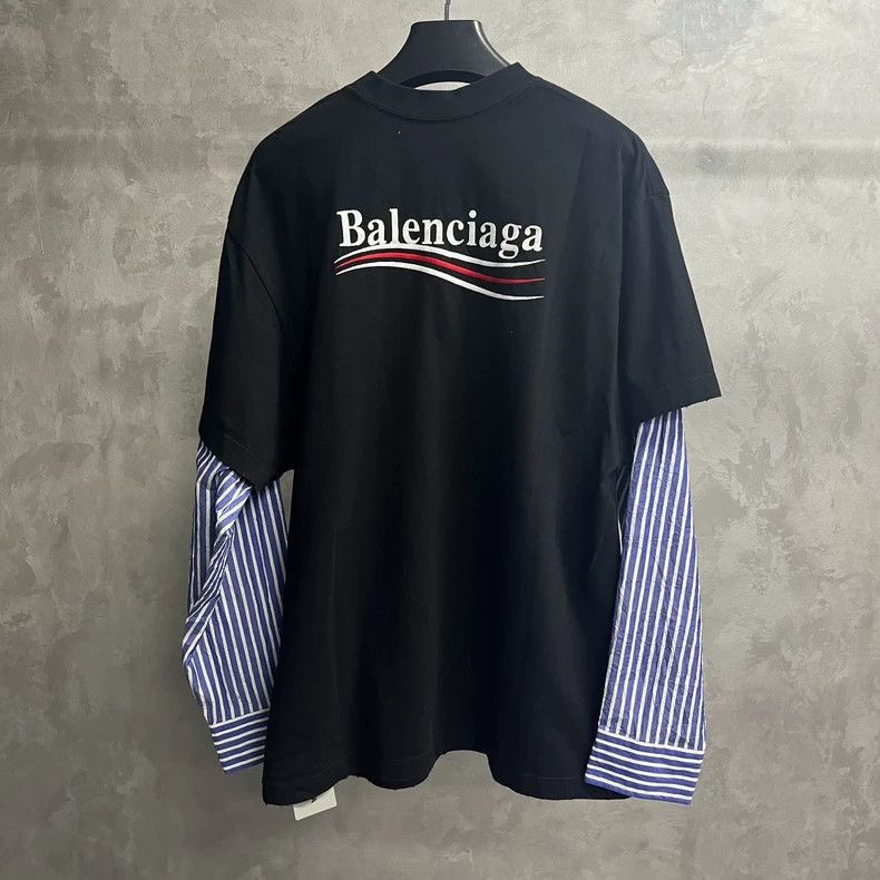 Balenciaga Balenciaga latest black cola casual two piece round neck lo Size US S / EU 44-46 / 1 - 6 Thumbnail