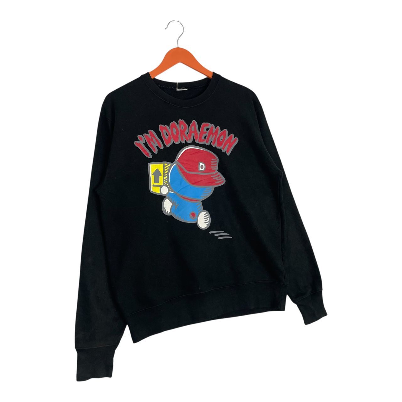 Anime Vintage Doraemon Big Printed Logo Sweatshirt Size US M / EU 48-50 / 2 - 3 Thumbnail