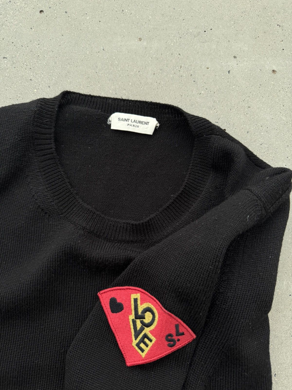 Designer × Hedi Slimane × Saint Laurent Paris Hedi Slimane Saint Laurent paris wool knit sweater Size US XL / EU 56 / 4 - 3 Thumbnail