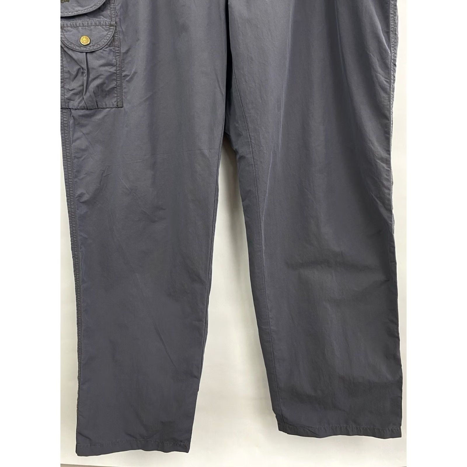 Vintage VINTAGE Fjallraven nylon cargo trekking outdoor pants Men L blue 90s cargo pants blue Mens Size US 33 - 4 Thumbnail
