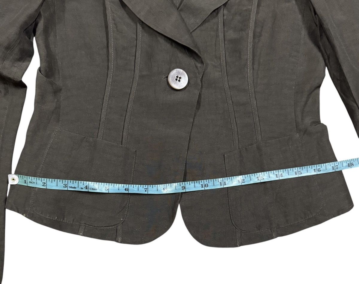 Armani Collezioni Vtg✅Luxury Armani Collezioni Silk Crop Jacket Made In Italy Size M / US 6-8 / IT 42-44 - 18 Thumbnail