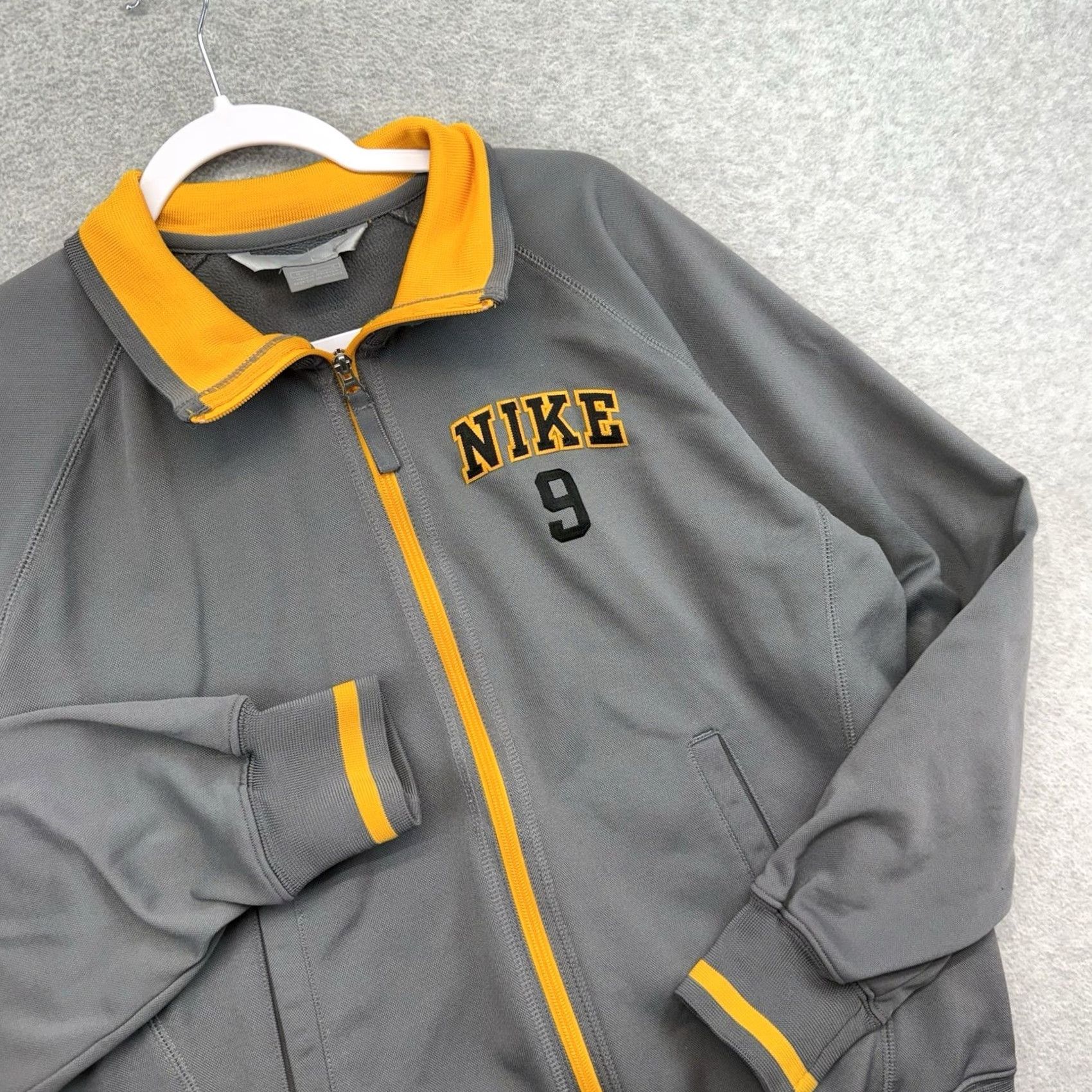 Nike Nike Full Zip Track Jacket XL Yellow Gray Vintage Y2K 00s Athletic Mens Jacket Size US M / EU 48-50 / 2 - 2 Thumbnail