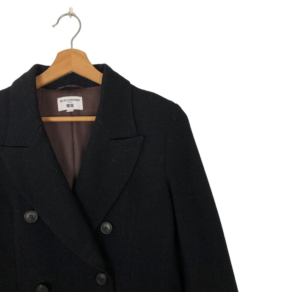 Japanese Brand 🔥VINTAGE WOOL LONG JACKET INES DE LA FRESSANGE ISSEY MIYAKE Size US M / EU 48-50 / 2 - 5 Thumbnail