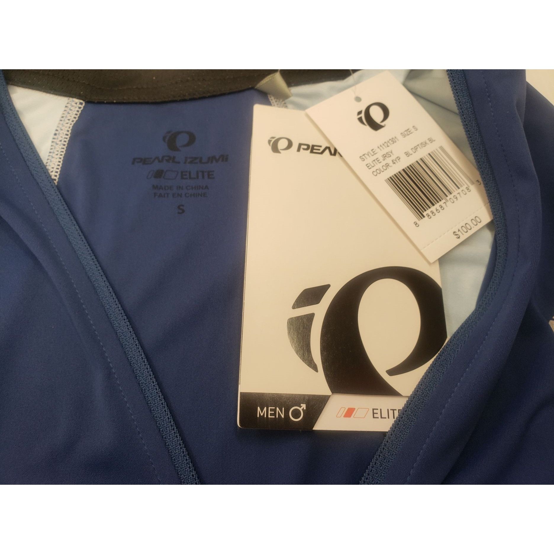 PEARL iZUMi Pearl Izumi Elite Cycling Jersey Blue Men's Size Small S New Size US S / EU 44-46 / 1 - 4 Thumbnail