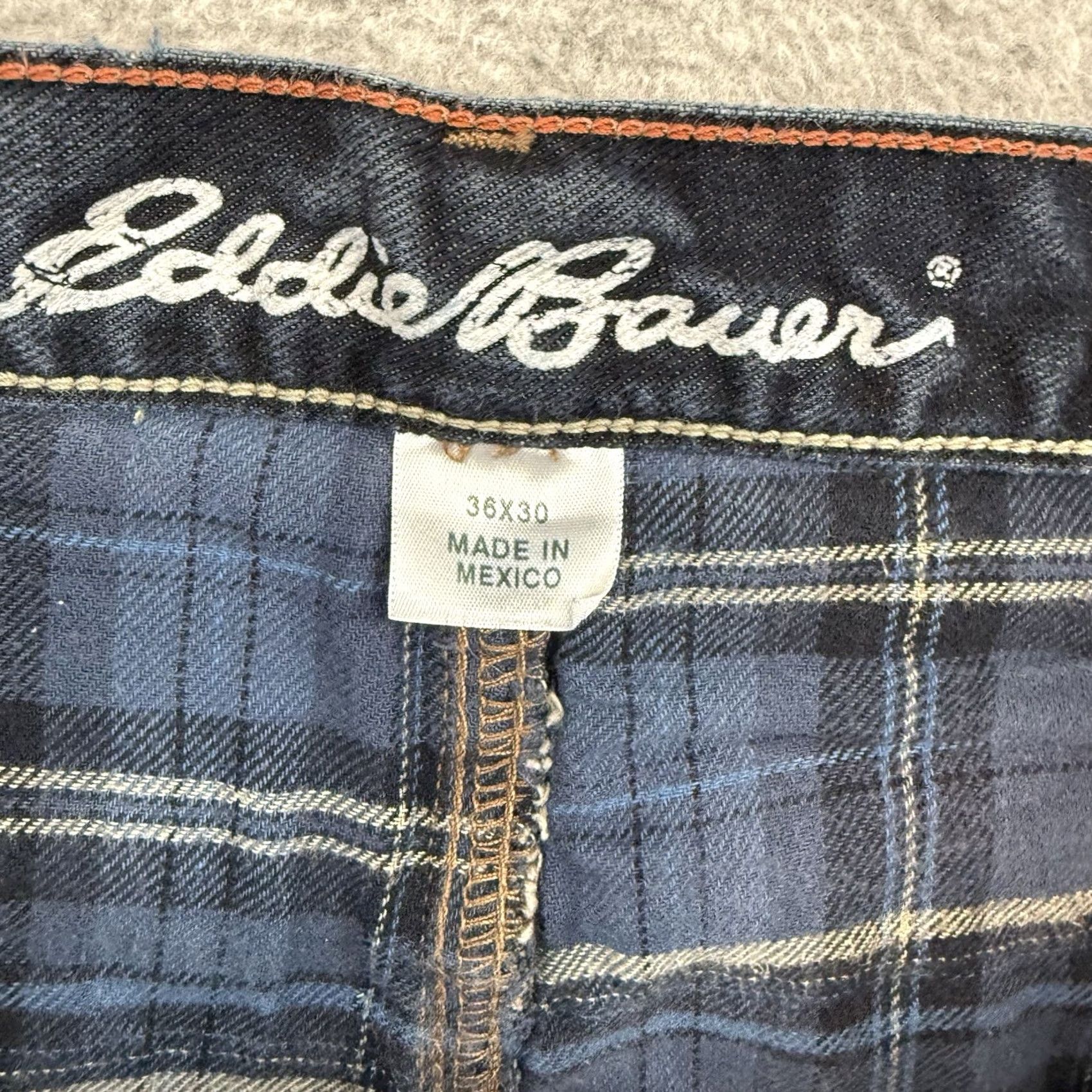 Eddie Bauer Eddie Bauer Jeans Men 34 Relaxed Denim Lined Flannel Workwear Blue 30 Inseam Shirt? Size US 36 / EU 52 - 5 Thumbnail