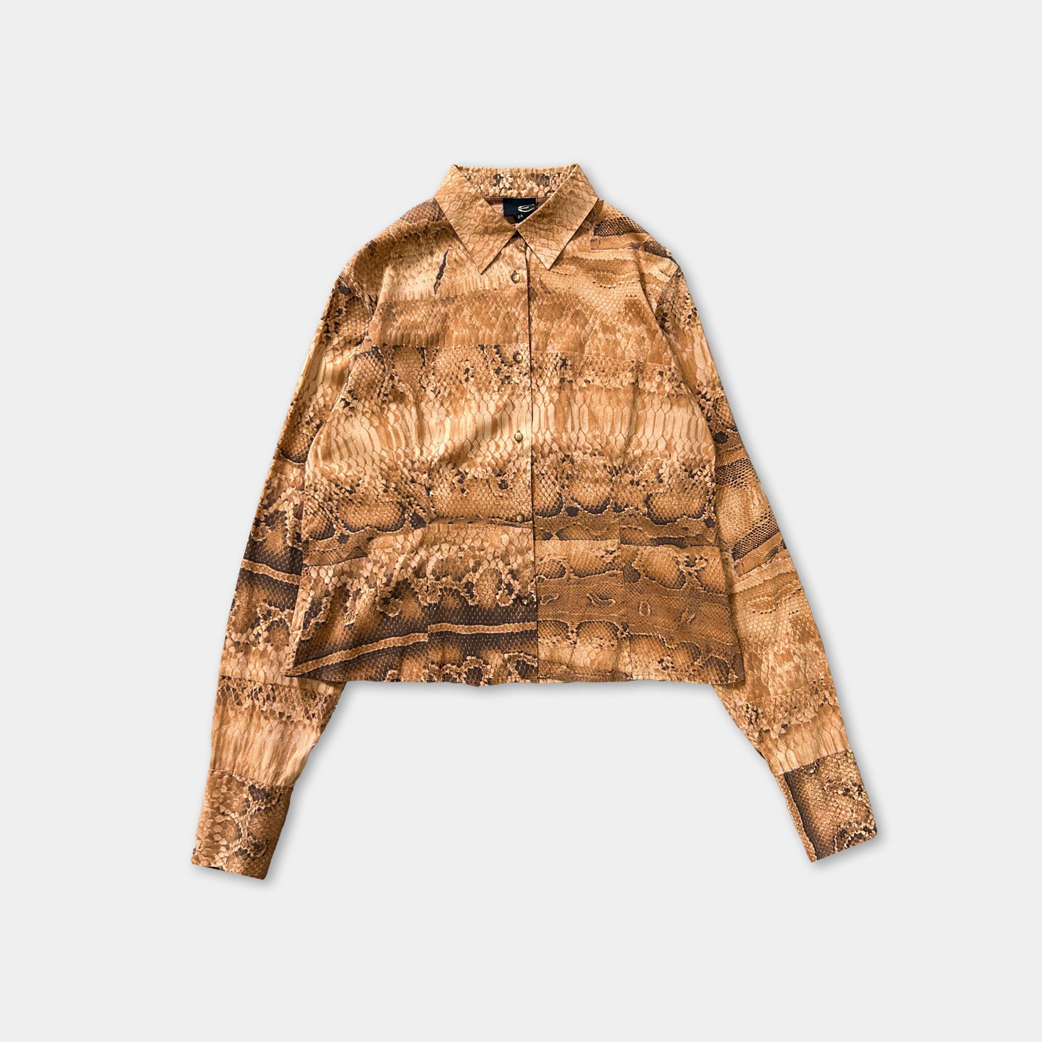 Just Cavalli Just Cavalli Snakeskin Print Shirt Size US S / EU 44-46 / 1 - 1 Thumbnail
