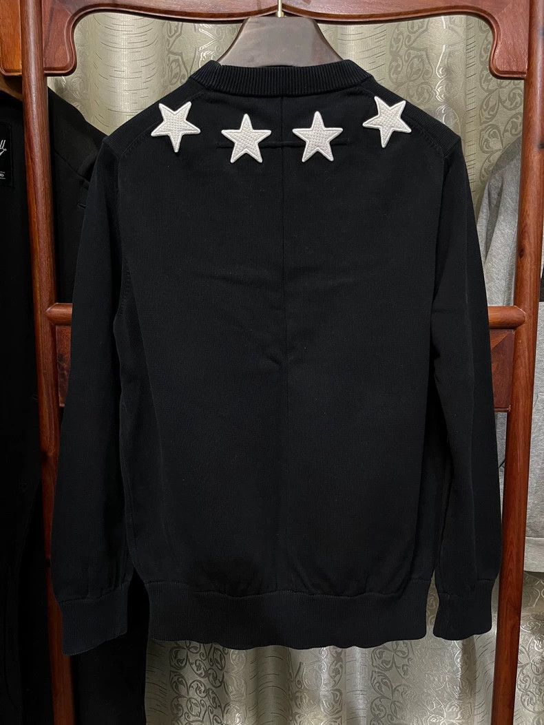 Givenchy Givenchy Givenchy Black Star Knit Sweatshirt-2506 Size US M / EU 48-50 / 2 - 4 Thumbnail
