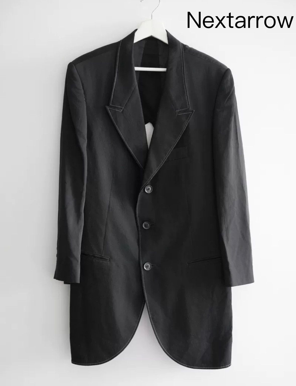 Yohji Yamamoto Yohji Yamamoto 19ss Back Hollow Thread Long Suit Size US M / EU 48-50 / 2 - 1 Thumbnail