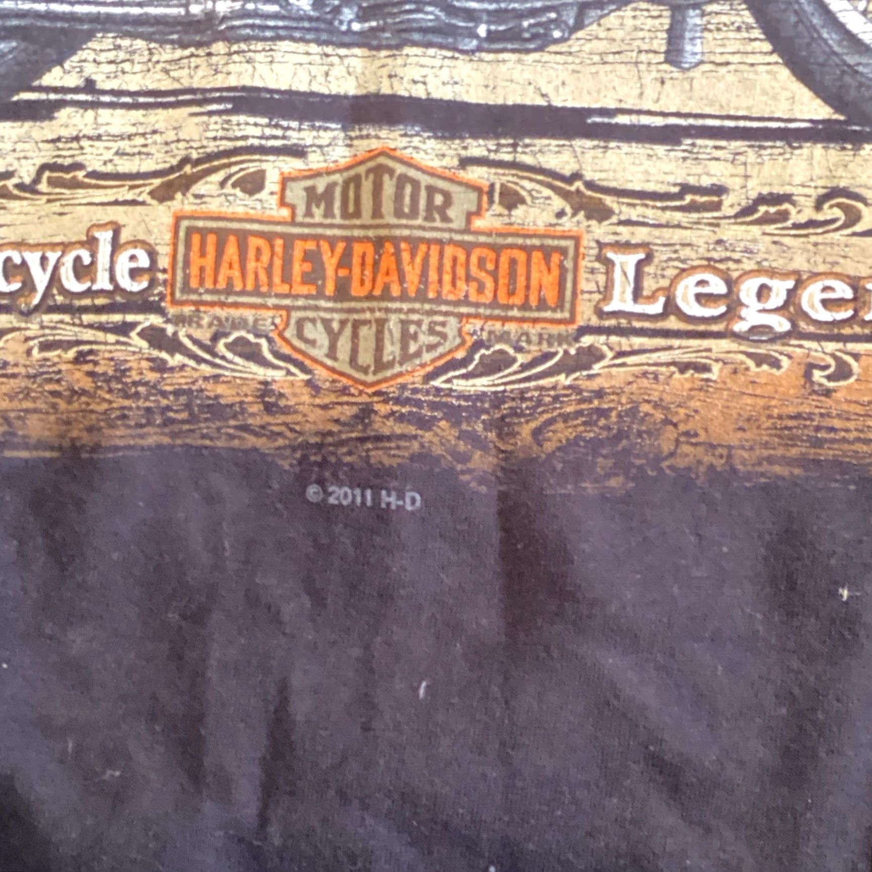 Harley Davidson VINTAGE Harley-Davidson Motorcycle T-Shirt - Black - XL - Mens - Casual Size US XL / EU 56 / 4 - 3 Thumbnail