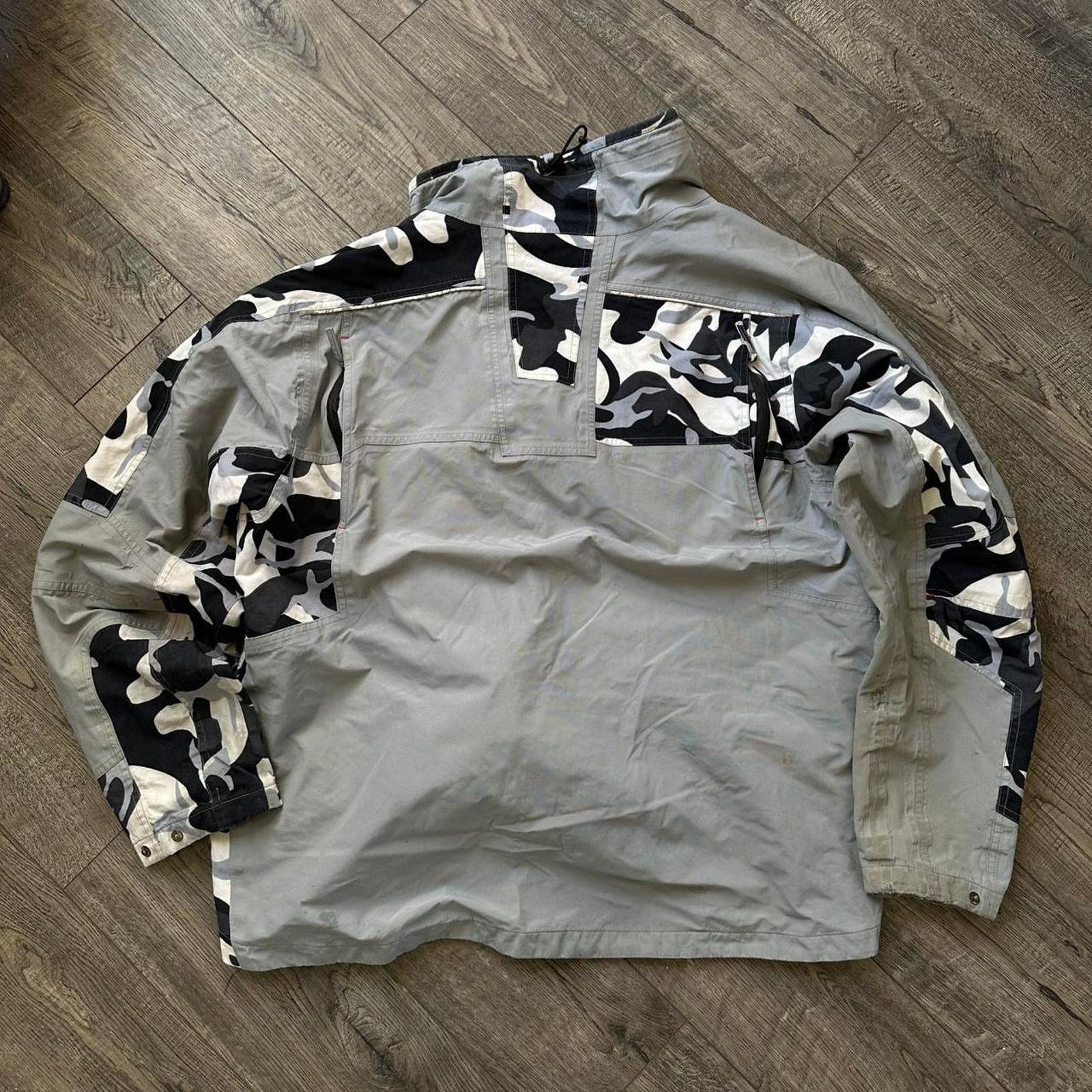 Vintage Vintage Grey Snow Camo Polaris Octane Snowmobile Ski Jacket Size US L / EU 52-54 / 3 - 6 Thumbnail