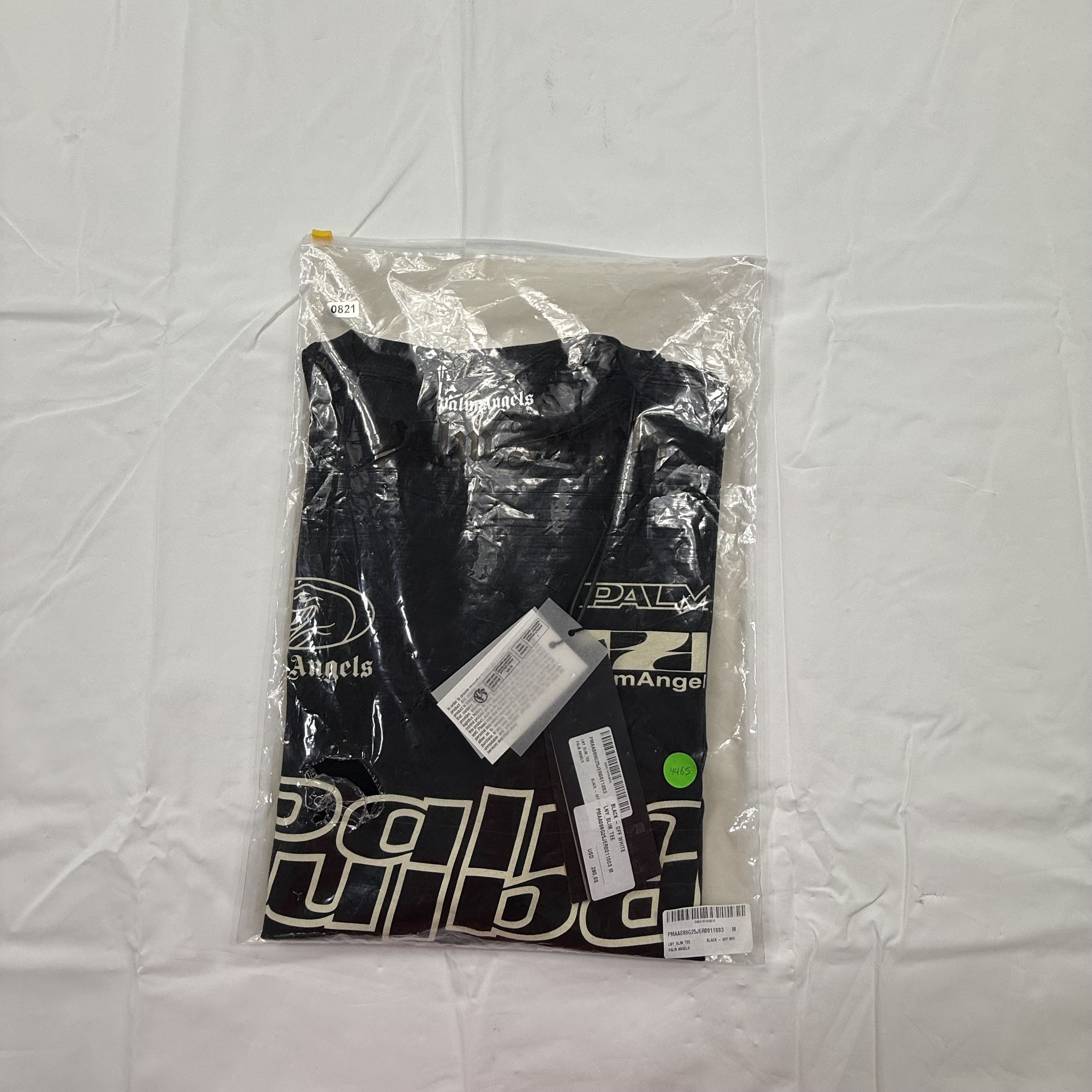Palm Angels Palm Angels Mens LNY Slim Tee Black Graphic Logo T-Shirt Size US M / EU 48-50 / 2 - 10 Thumbnail