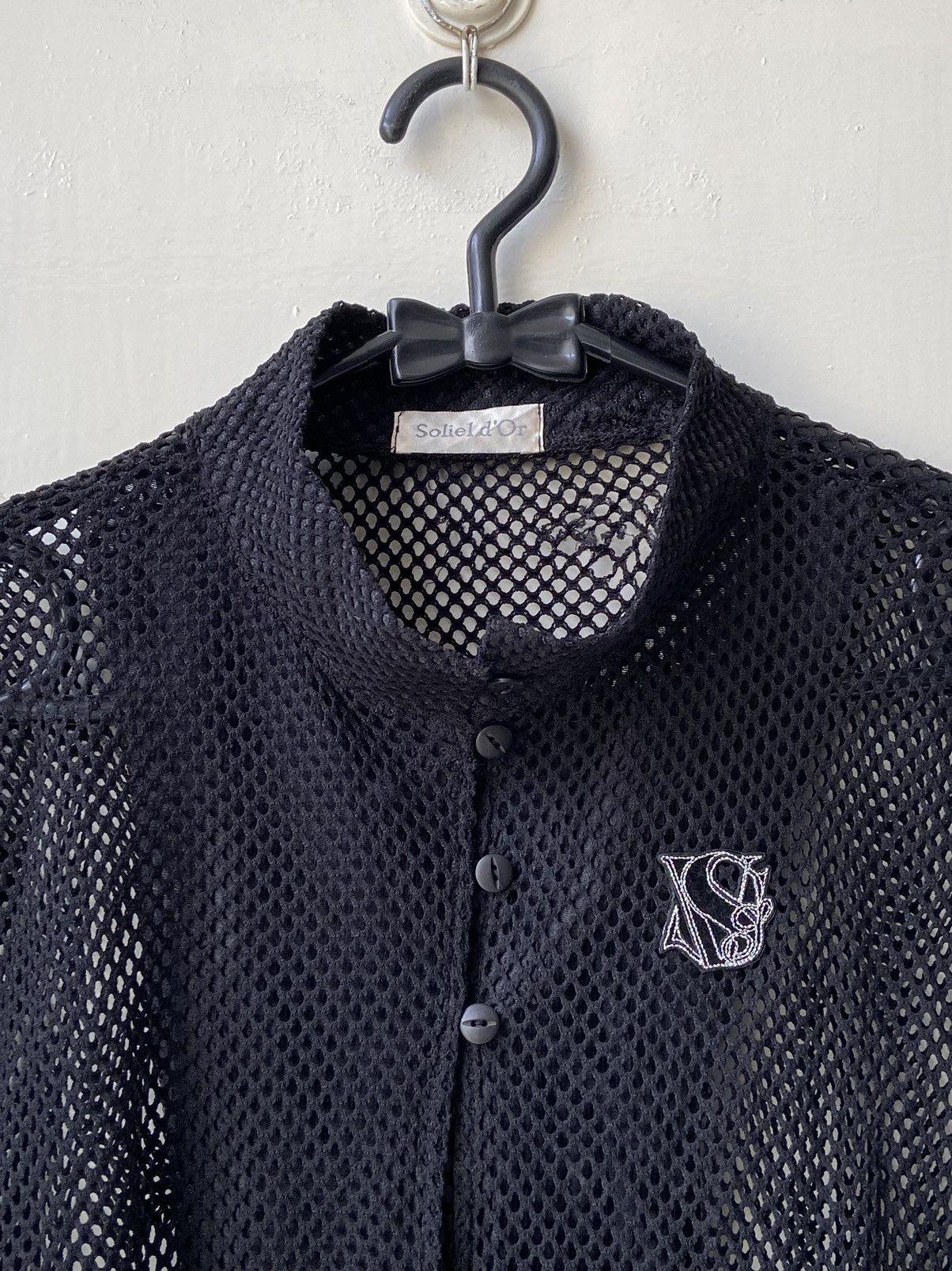 Designer × Japanese Brand SOLIEL D’OR Black Mesh T-shirt Size US M / EU 48-50 / 2 - 11 Thumbnail