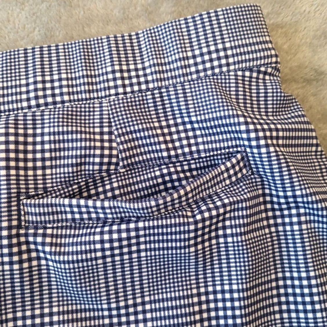 Peter Millar Peter Millar Skort XL Short Blue Plaid Wicking Elastic Waist Women Regular Polyester Spandex Size 40" / US 18 - 5 Thumbnail