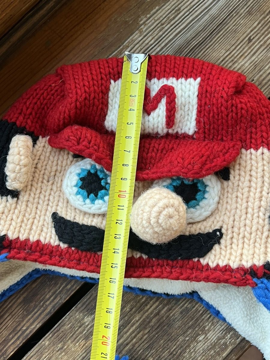 Hat Club Vintage Y2K Super Mario 90s handmade Knit Beanie Hat Cosplay Size ONE SIZE - 5 Thumbnail