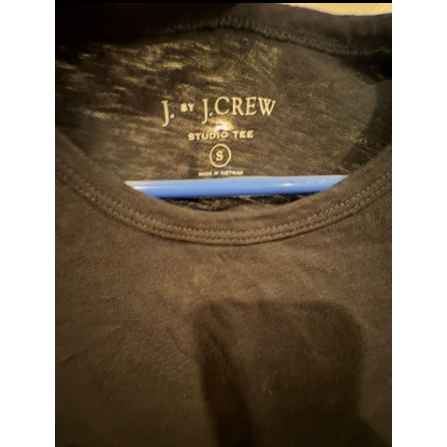 J.Crew J Crew Studio Tee Women’s Small S Black Short Sleeve T Shirt Size S / US 4 / IT 40 - 3 Thumbnail