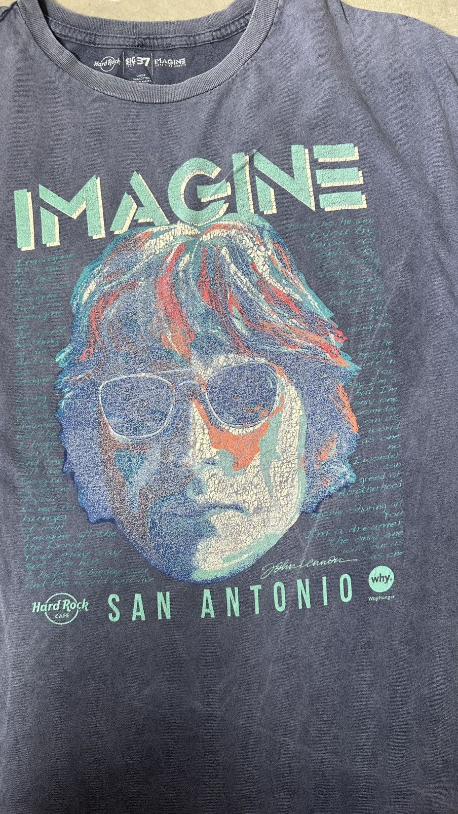 Hard Rock Cafe HARD ROCK CAFE JOHN LENNON IMAGINE TEE Size US L / EU 52-54 / 3 - 2 Thumbnail