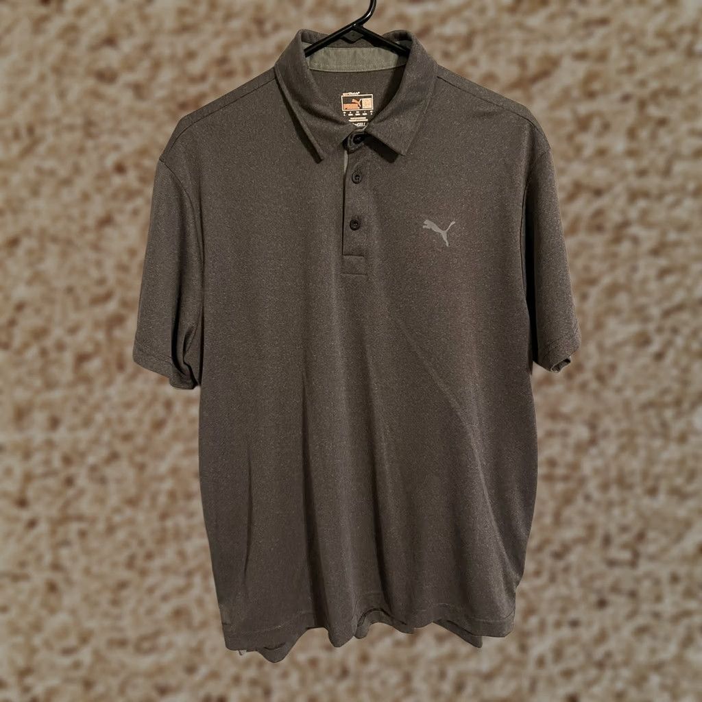 Puma Puma Golf Polo Shirt Adult Large Gray dryCell Athletic Sports Mens L Size US L / EU 52-54 / 3 - 1 Thumbnail