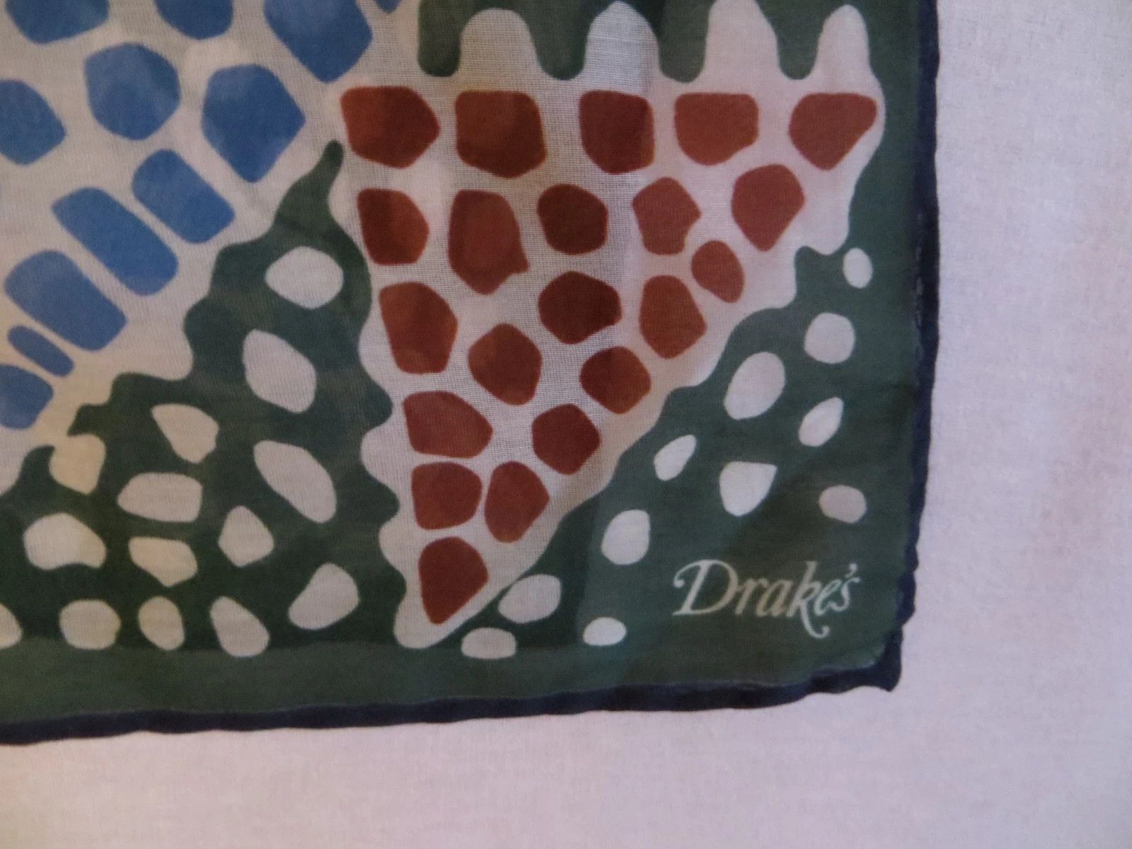Drake's large printed scarf made in Italy Size ONE SIZE - 4 Thumbnail