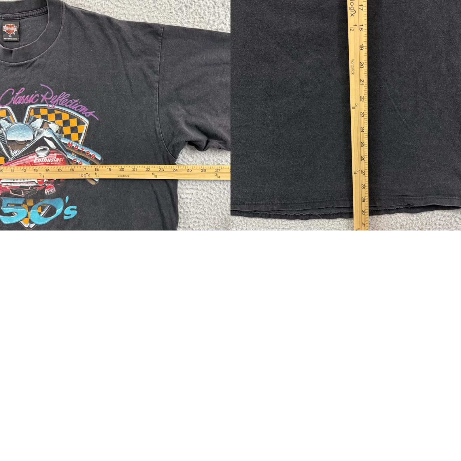Harley Davidson VINTAGE Harley-Davidson Shirt Mens XL Black Biker Short Sleeve 90s Motorcycle Graphic Print Logo Size US XL / EU 56 / 4 - 8 Thumbnail