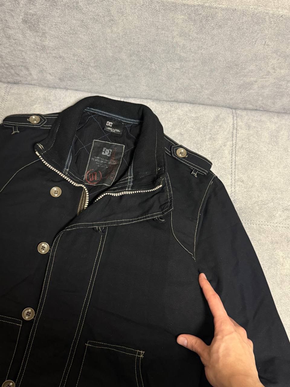 DC Vintage DC 07 Y2K Bomber Jacket Black Size M Size US M / EU 48-50 / 2 - 4 Thumbnail
